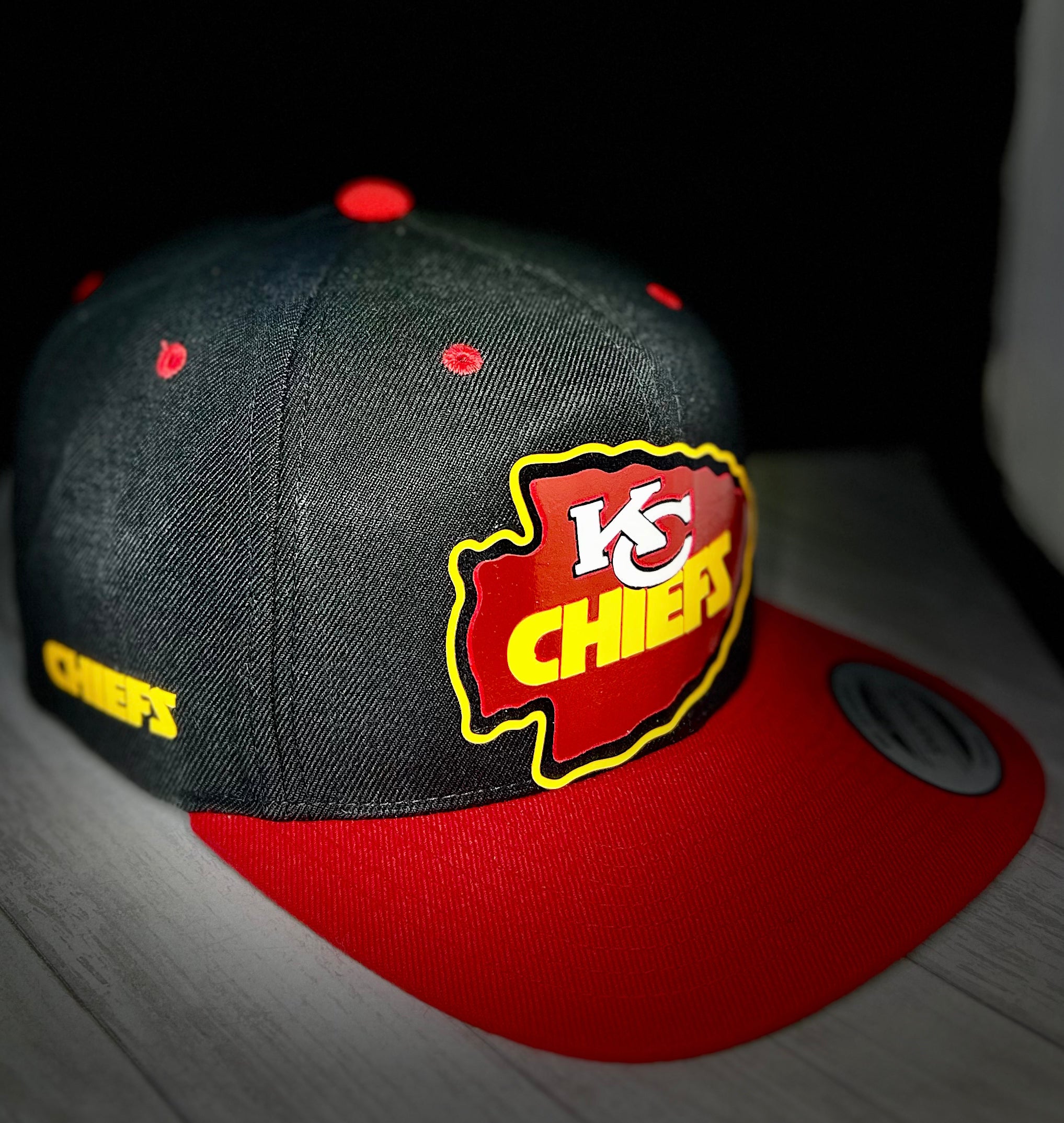 Kansas City Hat / Chiefs Hat / Kansas City Chiefs Vintage Cap Charcoal Grey